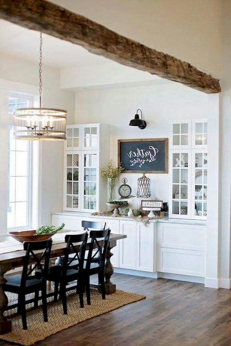 65+ Exciting Farmhouse Dining Room Decor Ideas - Page 48 of 68