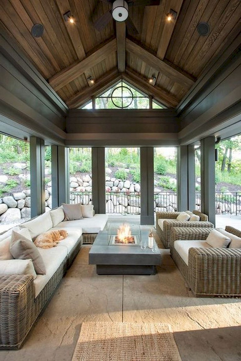 83+ Stunning Stylish Outdoor Living Room Ideas To Expand ...